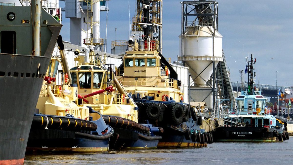 Tugboats at the port